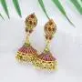 Gypsy Indian Bell Dangle Earrings Set - Retro 4pair/set Round Bell Tassel Hollow Jhumka Earrings for Women Gypsy Indian Bell Dangle Earrings Set - Retro 4pair/set Round Bell Tassel Hollow Jhumka Earrings for Women