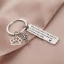 SEIRAA Veterinarian Gifts Veterinary Medicine Graduation Gift Medical Caduceus Charm Keychain with Paw Print Vet Tech Jewelry