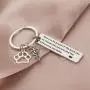 SEIRAA Veterinarian Gifts Veterinary Medicine Graduation Gift Medical Caduceus Charm Keychain with Paw Print Vet Tech Jewelry