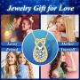 VAN RORSI&MO Heart Necklace-14k Yellow Gold Plated Teardrop Necklace-5A Cubic Zirconia Heart Pendant Necklace-Jewelry Gifts Necklaces for Women