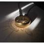 BOMSI The One Ring Lord The Rings Style Tungsten Ring Gold Color Lord Rings Laser Etched