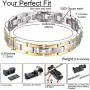 38 Titanium Magnetic Bracelet Fashion Health Bracelets (Sliver & Gold, 8.5(inch)) 38 Titanium Magnetic Bracelet Fashion Health Bracelets (Sliver & Gold, 8.5(inch))