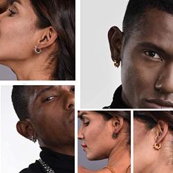 Punk Style Stainless Steel Spike Hoop Earrings Stud Earrings For Men Women, Statement Jewelry, Come Gift Box