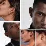 Punk Style Stainless Steel Spike Hoop Earrings Stud Earrings For Men Women, Statement Jewelry, Come Gift Box