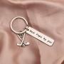 HOLLP Daddy Keyring Golf Gift for Fathers Day Dad Jewelry Golf Charm Father Keyring Best Daddy by Par Keychain