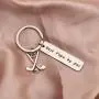 HOLLP Daddy Keyring Golf Gift for Fathers Day Dad Jewelry Golf Charm Father Keyring Best Daddy by Par Keychain