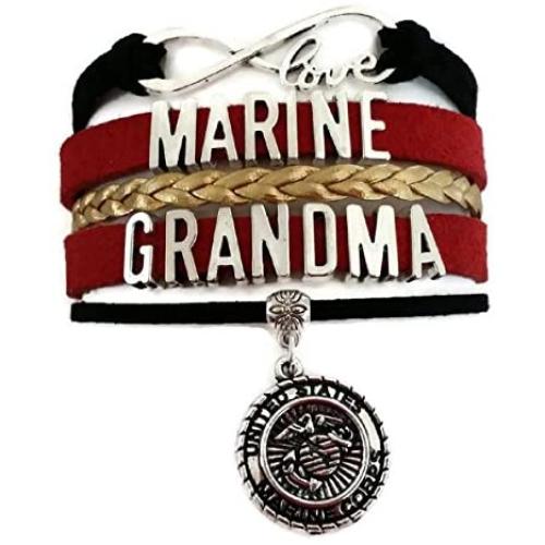 Kits Kiss Marine Corp Bracelet, Marine Bracelet, Marine Jewelry, USMC Bracelet, USMC Jewelry, Love Infinity Bracelet