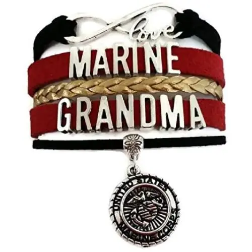 Kits Kiss Marine Corp Bracelet, Marine Bracelet, Marine Jewelry, USMC Bracelet, USMC Jewelry, Love Infinity Bracelet