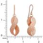 Ellen Tracy Jewelry for Women Sterling Silver Twist French Wire Earrings