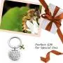 Eigso Bee Charm Keychain Perhaps The Bee is More Honored Because of What She Does for Others Appreciation Gift for Employee Teacher Eigso Bee Charm Keychain Perhaps The Bee is More Honored Because of What She Does for Others Appreciation Gift for Employee Teacher