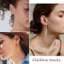 ChicSilver 925 Sterling Silver Minimalist Vertical Bar Geometric Dangle Drop Earrings for Women, Silver/Gold/Rose Gold(with Gift Box)