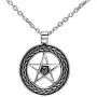 Magical Wiccan Pentagram Pentacle Pendant Stainless Steel Necklace for Men (21-inch chain) Magical Wiccan Pentagram Pentacle Pendant Stainless Steel Necklace for Men (21-inch chain)