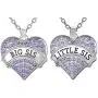 Jewelry Necklace Gifts for Sisters, Big Sis & Lil Sis Heart Necklace Set for 2, Sister Necklaces, Big & Little Sisters Birthday Gifts, Granddaughter Gifts, Christmas Stocking Stuffers Jewelry Necklace Gifts for Sisters, Big Sis & Lil Sis Heart Necklace Set for 2, Sister Necklaces, Big & Little Sisters Birthday Gifts, Granddaughter Gifts, Christmas Stocking Stuffers