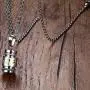 Mgutillart Religious Titanium Steel Prayer Wheel Pendant Locket Necklace
