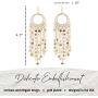 Bohemian Boho Tassel Dangle Drop Earrings for Women – Lightweight Filigree Gypsy Coin Chandelier Disc Charm Hoops – included Gift Box