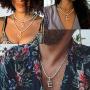 GUCY Tennis Letter Chain Initial Pendant Necklace Silver Personalized Name Chain Necklace for Women Men