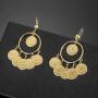 Islam Muslim Ancient Coins Earrings Gold Color Arab Money Sign Turkish Earring Middle Eastern Oman Jewelry