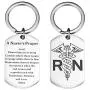 Udobuy Nurse Keychain Gifts - Nursing Keychain Jewelry Perfect Nurses Appreciation Gift for Birthday Graduation Christmas Caduceus Symbol RN Nurses Prayer Keyring Udobuy Nurse Keychain Gifts - Nursing Keychain Jewelry Perfect Nurses Appreciation Gift for Birthday Graduation Christmas Caduceus Symbol RN Nurses Prayer Keyring