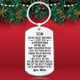 Inspirational Gift to Son from Mom Dad- Never Forget How Much I Love You Keychain Jewelry- Christmas Birthday Graduation Gift for Teen Boy