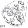 Sea Jewelry S925 Sterling Silver Octopus Ring Earrings Anklet New Pirate Octopus Tentacles Black Opening Ring Cute Sea Animal Jewelry Sets for Women