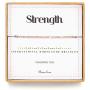 RareLove Strength Morse Code Bracelets Be Strong Inspirational Encouragement Friendship Gift For Women Girls Rose Golden Beads Grey String Bracelet