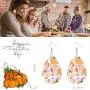 Florideco 16 Pairs Faux Leather Earrings for Women Autumn Teardrop Dangle Earrings Set Pumpkin Sunflower Maple Leaf Acorn Turkey Thanksgiving Jewelry Florideco 16 Pairs Faux Leather Earrings for Women Autumn Teardrop Dangle Earrings Set Pumpkin Sunflower Maple Leaf Acorn Turkey Thanksgiving Jewelry
