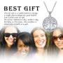 Odinstone Tree of Life Necklace, Sterling Silver Pendant for Women Girls, Best Jewelry Gifts for Mom/Wife/Grandma/Girlfriend(with Fine Gift Box)