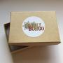 Sienna Sky Barney Tan Black White Beagle Dog Earrings with Gift Box Made in USA