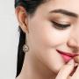 Vintage Luxury Red Pendant Earrings For Women Boho Resin/Stone Bridal Water Drop Earrings Female Fashion Jewelry Wedding Gift