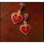 Queen of Hearts Costume Red Heart Earrings and Choker Necklace Halloween Costume for Queen of Hearts Halloween Dangle Drop Earrings and Black Choker Vintage Accessories Jewelry for Women Girls Queen of Hearts Costume Red Heart Earrings and Choker Necklace Halloween Costume for Queen of Hearts Halloween Dangle Drop Earrings and Black Choker Vintage Accessories Jewelry for Women Girls