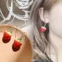3D Fruit Earrings Strawberry Earrings Cherry Earrings Orange Earrings Avocado Earrings Food Fun Weird Funny Cute Quirky Lesbian Aesthetic Jewelry Earrings Set for Girl Women