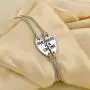 JiangYan-US Best Friends Bracelets Partners in Crime BFF 2 Split Heart Link Bracelet Gift Jewelry