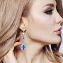 BriLove Womens Elegant Wedding Bridal Multi Teardrop Long Chandelier Dangle Earrings