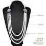 BABEYOND 1920s Gatsby Pearl Necklace Vintage Bridal Pearl Necklace Earrings Jewelry Set Multilayer Imitation Pearl Necklace with Brooch BABEYOND 1920s Gatsby Pearl Necklace Vintage Bridal Pearl Necklace Earrings Jewelry Set Multilayer Imitation Pearl Necklace with Brooch