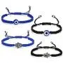 4Pcs Evil Eye Bracelets for Women Men,7 Knot Adjusted Handmade Lucky Bracelets for Protection Kabbalah Black Blue Red String Bracelets Amulet Jewelry Gift for Families Friends,4 Packs 4Pcs Evil Eye Bracelets for Women Men,7 Knot Adjusted Handmade Lucky Bracelets for Protection Kabbalah Black Blue Red String Bracelets Amulet Jewelry Gift for Families Friends,4 Packs
