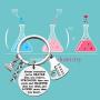 WSNANG Biology Chemistry Keychain Always Remember You are Braver Stronger Smarter Than You Think Keychain Future Chemist Gift Scientist Biology Student Graduation Gift