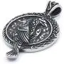 GUNGNEER Viking Raven Necklace for Men Women Odin Cow Jewelry Pagan Wiccan Pendant Stainless Steel Keel Chain Strong Amulet GUNGNEER Viking Raven Necklace for Men Women Odin Cow Jewelry Pagan Wiccan Pendant Stainless Steel Keel Chain Strong Amulet