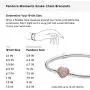 PANDORA Jewelry Moments Pave Heart Clasp Snake Chain Cubic Zirconia Bracelet in Rose PANDORA Jewelry Moments Pave Heart Clasp Snake Chain Cubic Zirconia Bracelet in Rose