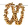 SANARA Traditional Indian Bollywood Antique Gold Plated Multi Color Ghungroo Bangles Women Pakistani Wedding Kada Bracelet Jewelry