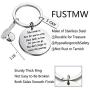 FUSTMW Bowling Ball Keychain Bowling Team Gifts Bowling Coach Keychain Bowling Player Inspiration Gifts for Bowling Lovers Jewelry Take Pride in How Far You Have Come