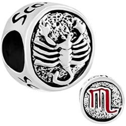 LovelyJewelry Lucky 12 Horoscope Zodiac Sign Symbol Charm Beads