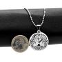 Uloveido Stainless Steel Family Tree of Life Necklace Mustard Seed Heart Pendant Charms Jewelry for Women Y635