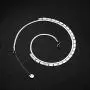 Womens Necklace 18k Necklace Stainless Steel Jewelry Women Stainless Steel Necklace Women Necklace Width 4mm Total Length 15.7inches+1.9inches Adjustable