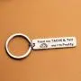 SEIRAA Feed Me and Tell Me Im Pretty Keychain Taco Lover Gift Tacos Keychain Mexican Food Jewelry