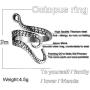 COONLINE Vintage Stainless Steel Octopus Ring for Women Men Adjustable Polished Tentacles Retro Gothic Punk Style Jewelry Silver Black with Velvet Bag