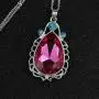 2pcs Sofia Amulet Necklace Teardrop Amethyst Pendant Necklace Sofia The First Princess Costumes Jewelry Girls Necklace 2pcs Sofia Amulet Necklace Teardrop Amethyst Pendant Necklace Sofia The First Princess Costumes Jewelry Girls Necklace