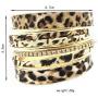Baoqin Leopard Bangle Bracelets for Women - Multi Layers Casual Bracelet for Girls Women