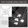 925 Sterling Silver Best Friend Necklaces Custom Friendship/Family Jewelry Split Heart Puzzle Pendant for 2/3/4 BFF Gift