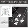925 Sterling Silver Best Friend Necklaces Custom Friendship/Family Jewelry Split Heart Puzzle Pendant for 2/3/4 BFF Gift 925 Sterling Silver Best Friend Necklaces Custom Friendship/Family Jewelry Split Heart Puzzle Pendant for 2/3/4 BFF Gift