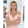 Mariell Elegant Vine Rose Gold Necklace and Earrings Set for Weddings, Brides & Formals